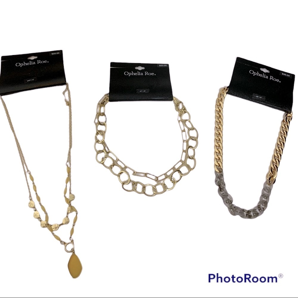 NWT Ophelia Roe Necklace Lot of 3